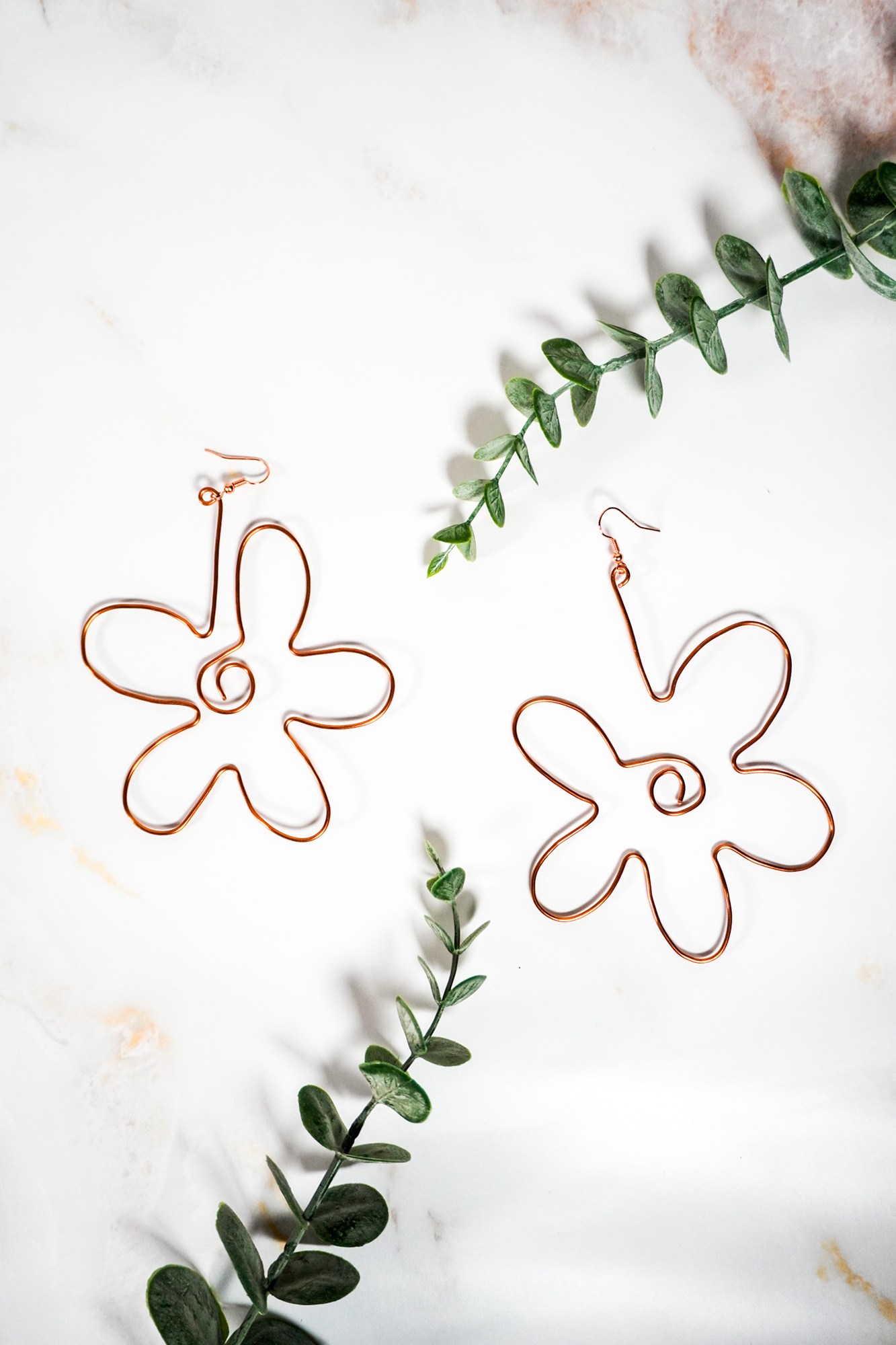 Image of handmade wire earrings