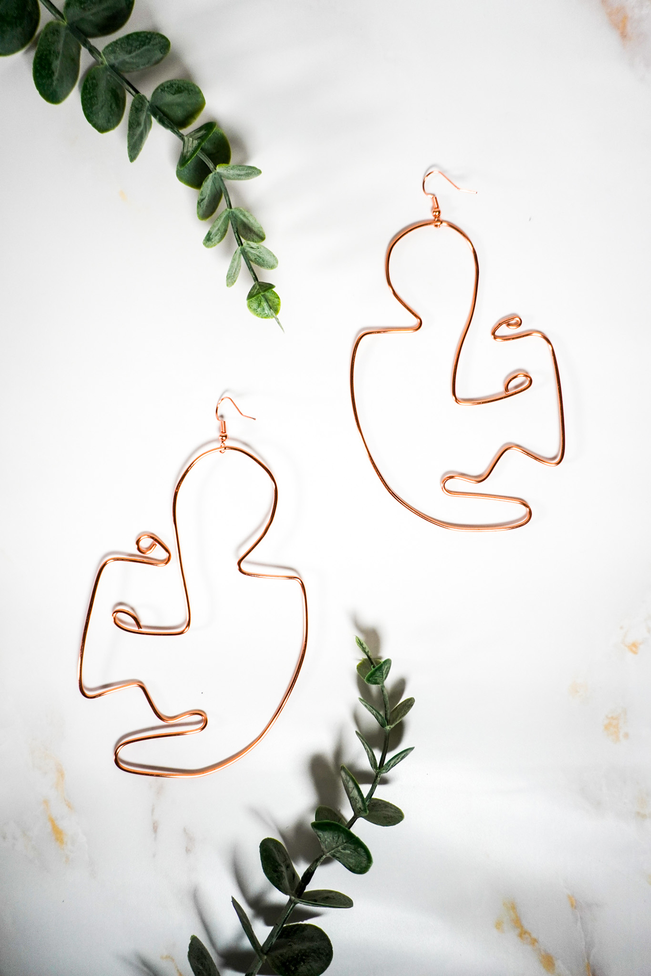 Image of handmade wire earrings