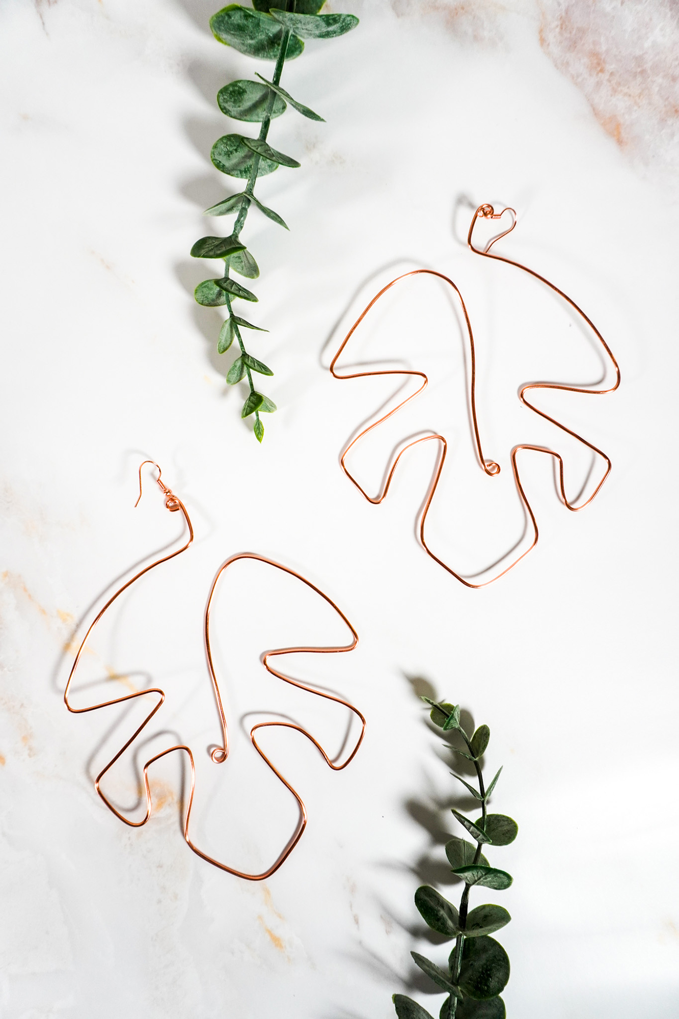 Image of handmade wire earrings