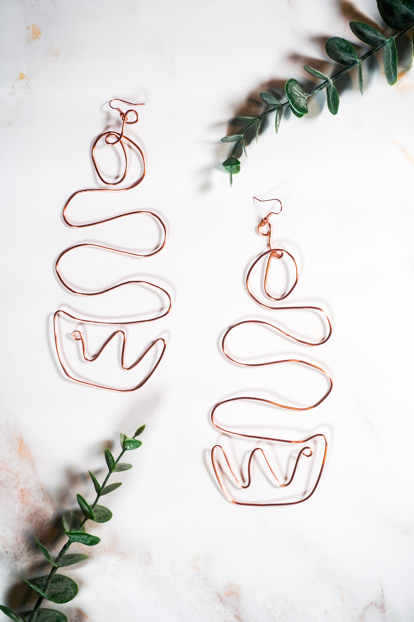 Image of handmade wire earrings