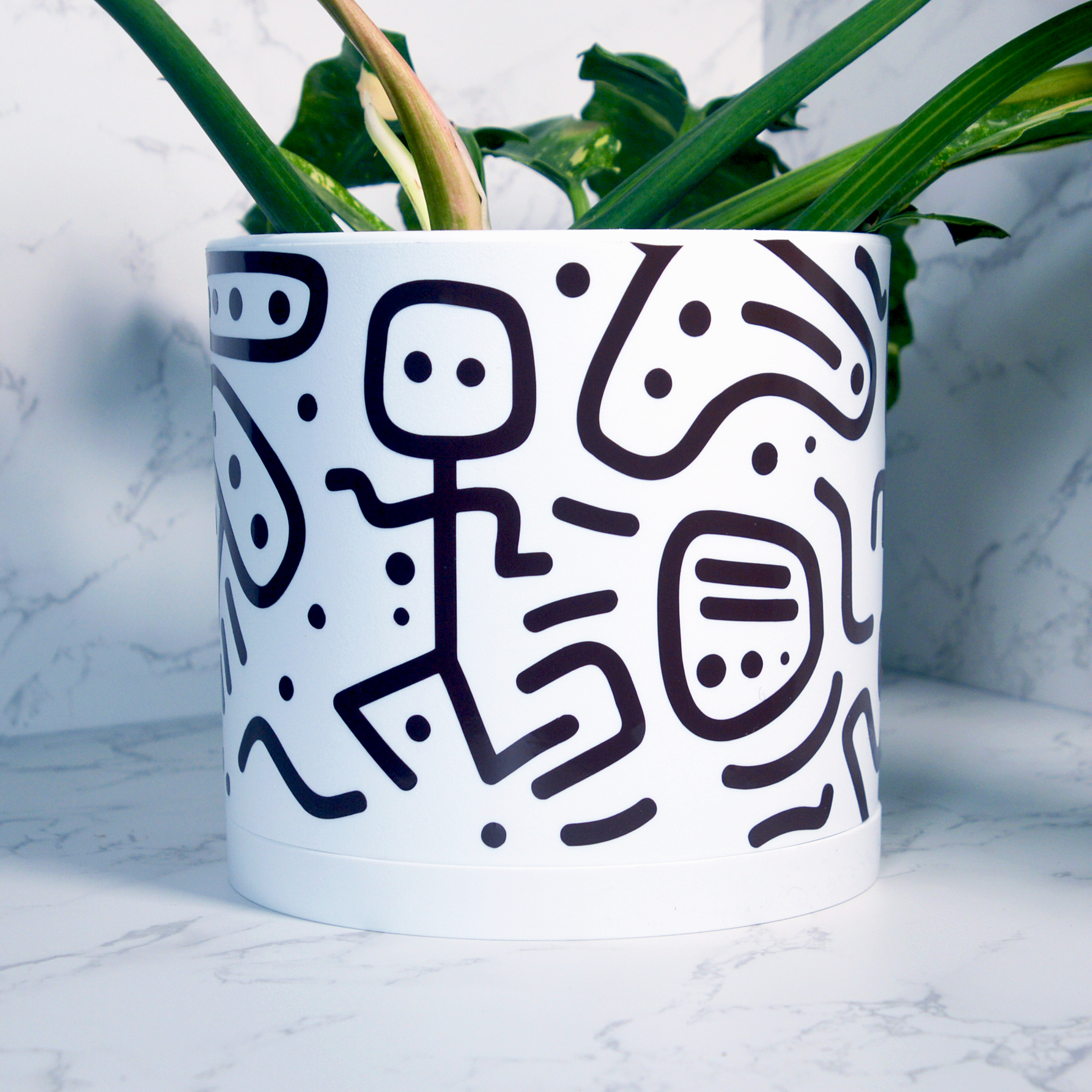 Relic Doodles Planter Decals